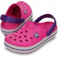 Crocband Kids Neon Magenta / Neon Purple