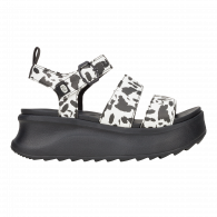 Delray Buckle Animal  Black / White