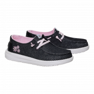 Wendy Y Shimmer Flower  Charcoal