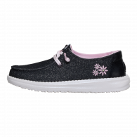 Wendy Y Shimmer Flower  Charcoal