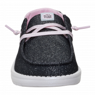 Wendy Y Shimmer Flower  Charcoal