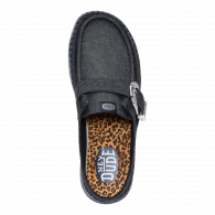 Wendy Slip Buckle Denim  Black