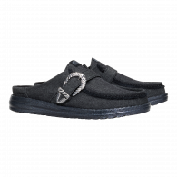 Wendy Slip Buckle Denim  Black