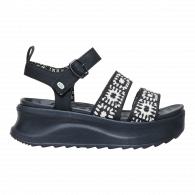 Delray Buckle Cottage Crochet  Black / White