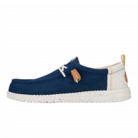 Wally Summer Linen  Sargasso Blue / White
