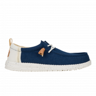 Wally Summer Linen  Sargasso Blue / White